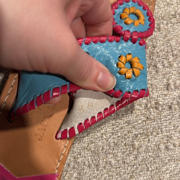 Jack Rogers Limited Edition Kenny Scharf Sandals Size 8 - Picture 5 of 10